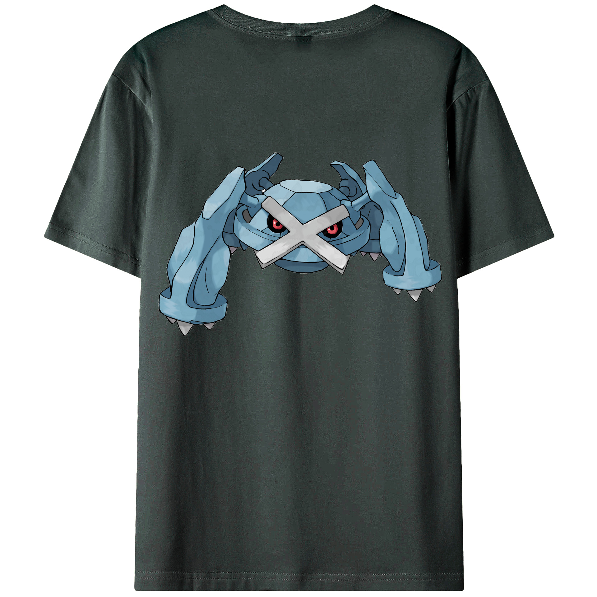 （画像用） ポケットモンスター Pokémon 綿100％ メンズ半袖Tシャツ（バックプリント） 通気性
